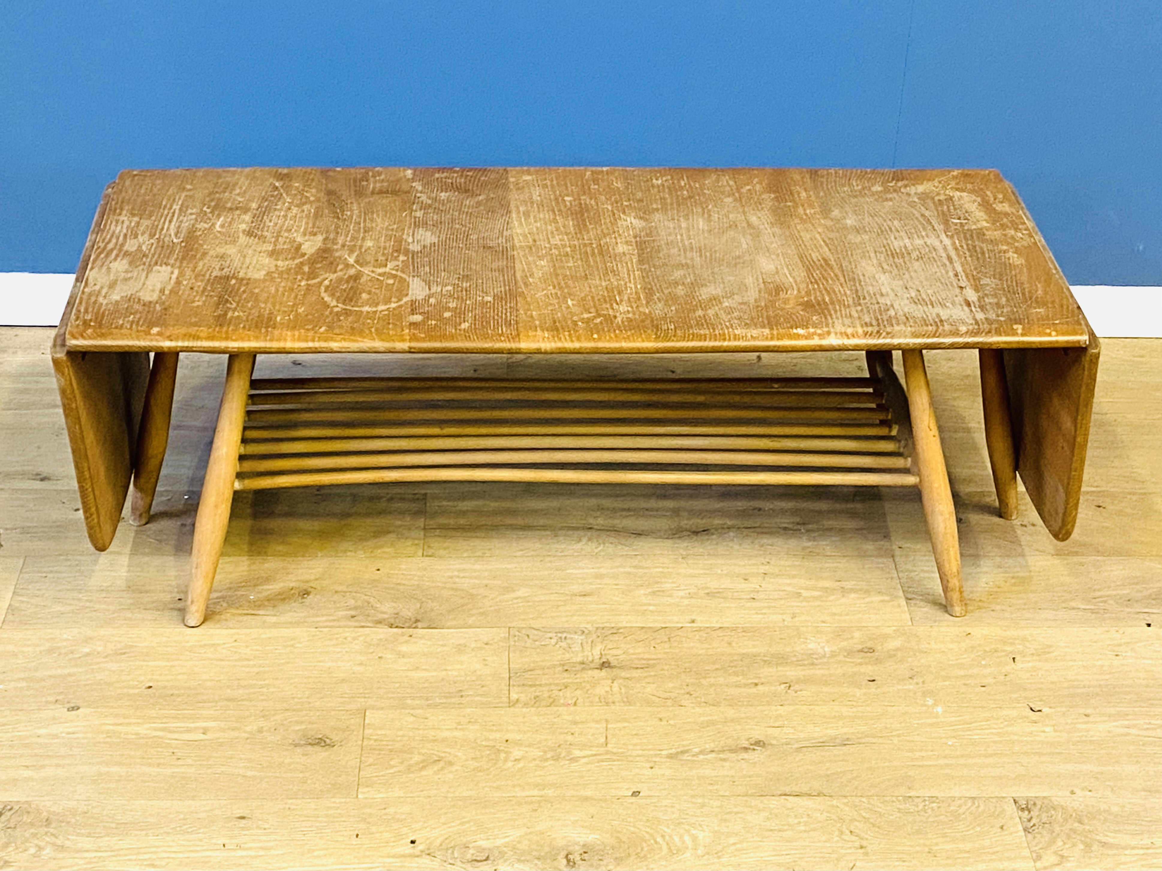 Beech Ercol drop leaf coffee table