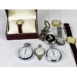 Quantity of watches and stopwatches.