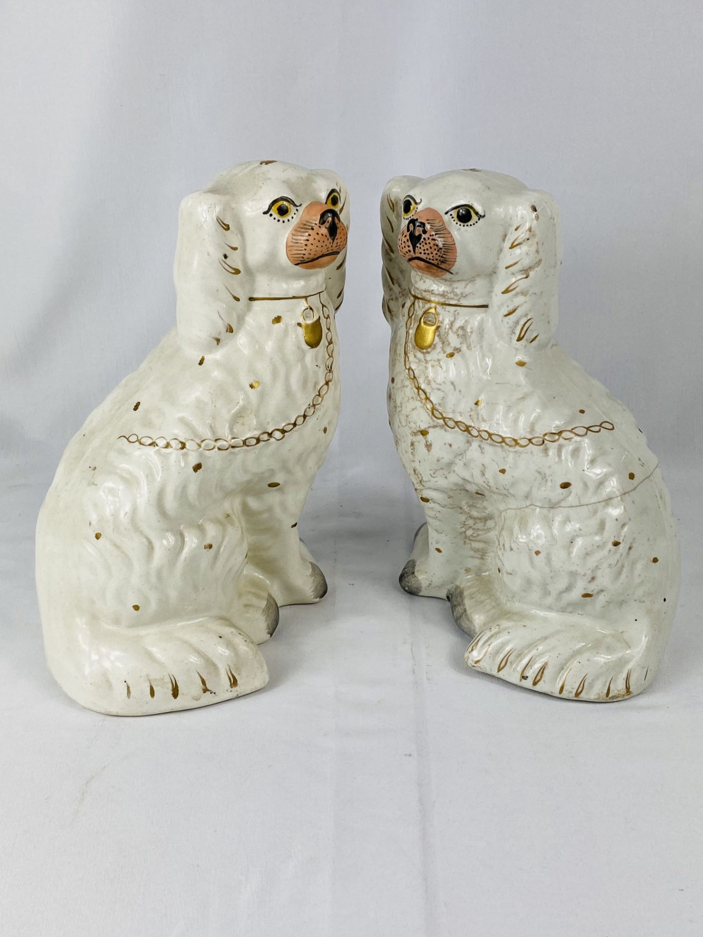 Pair of staffordshire dogs - Image 3 of 4