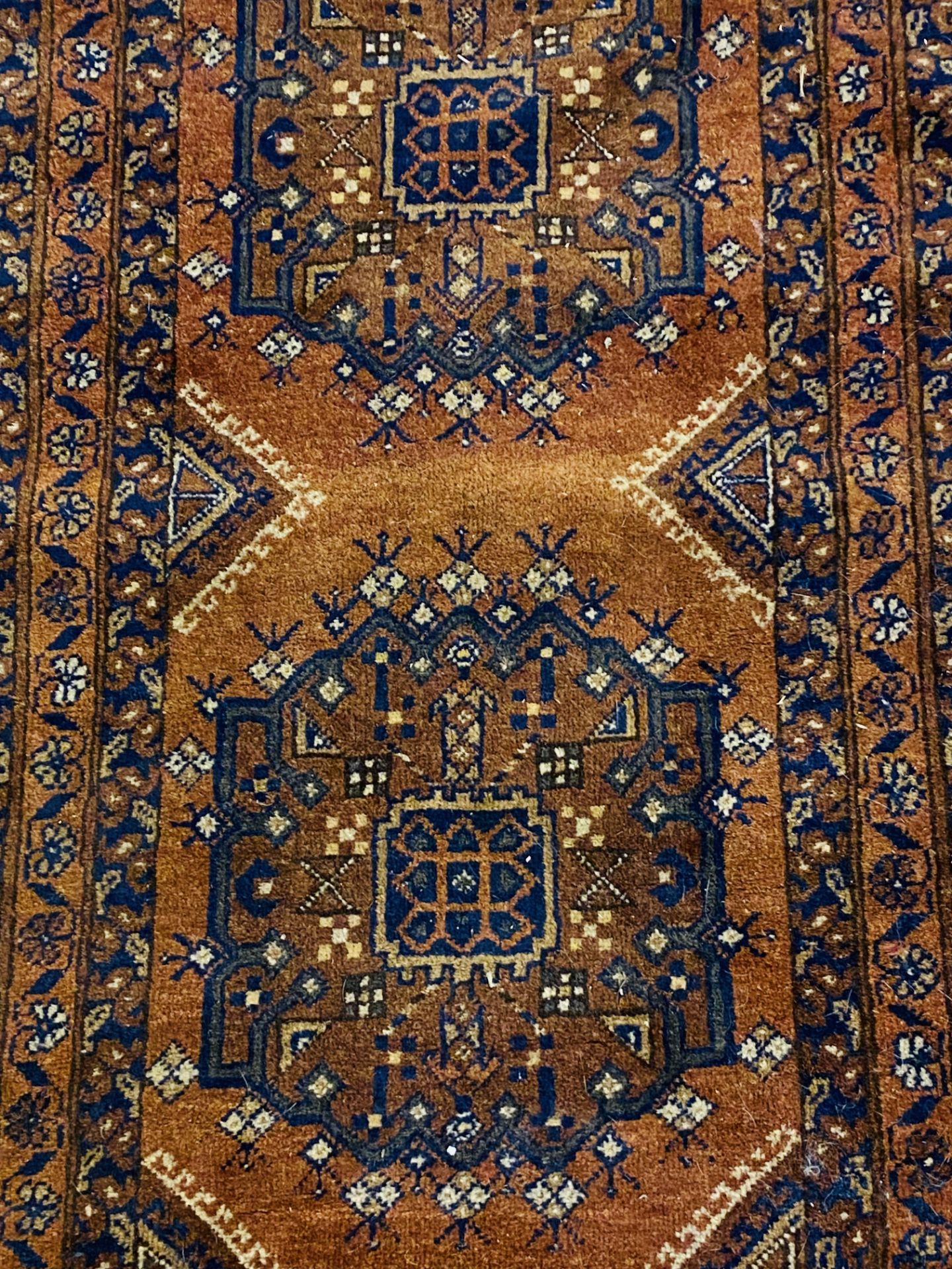 Brown ground Afghan rug - Image 2 of 3