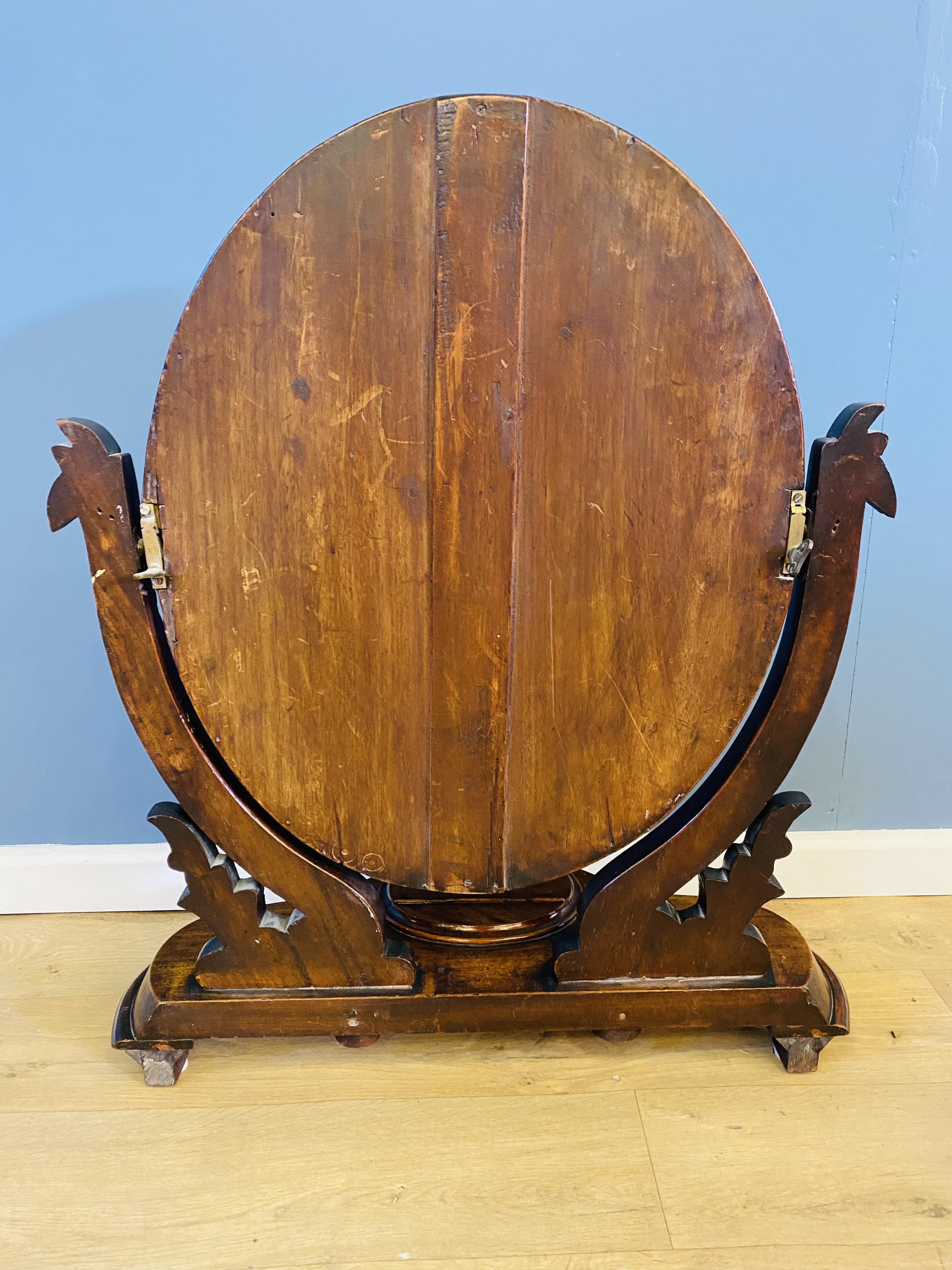 Victorian mahogany toilet mirror - Image 3 of 4