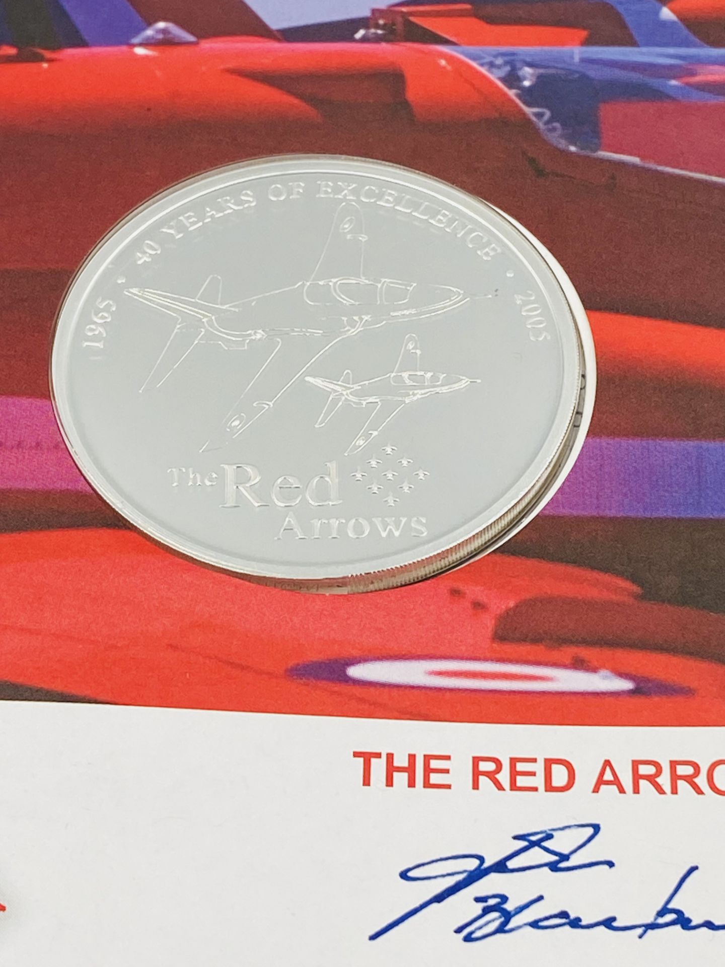 Westminster Coins Red Arrows silver commemorative coin cover - Image 3 of 3