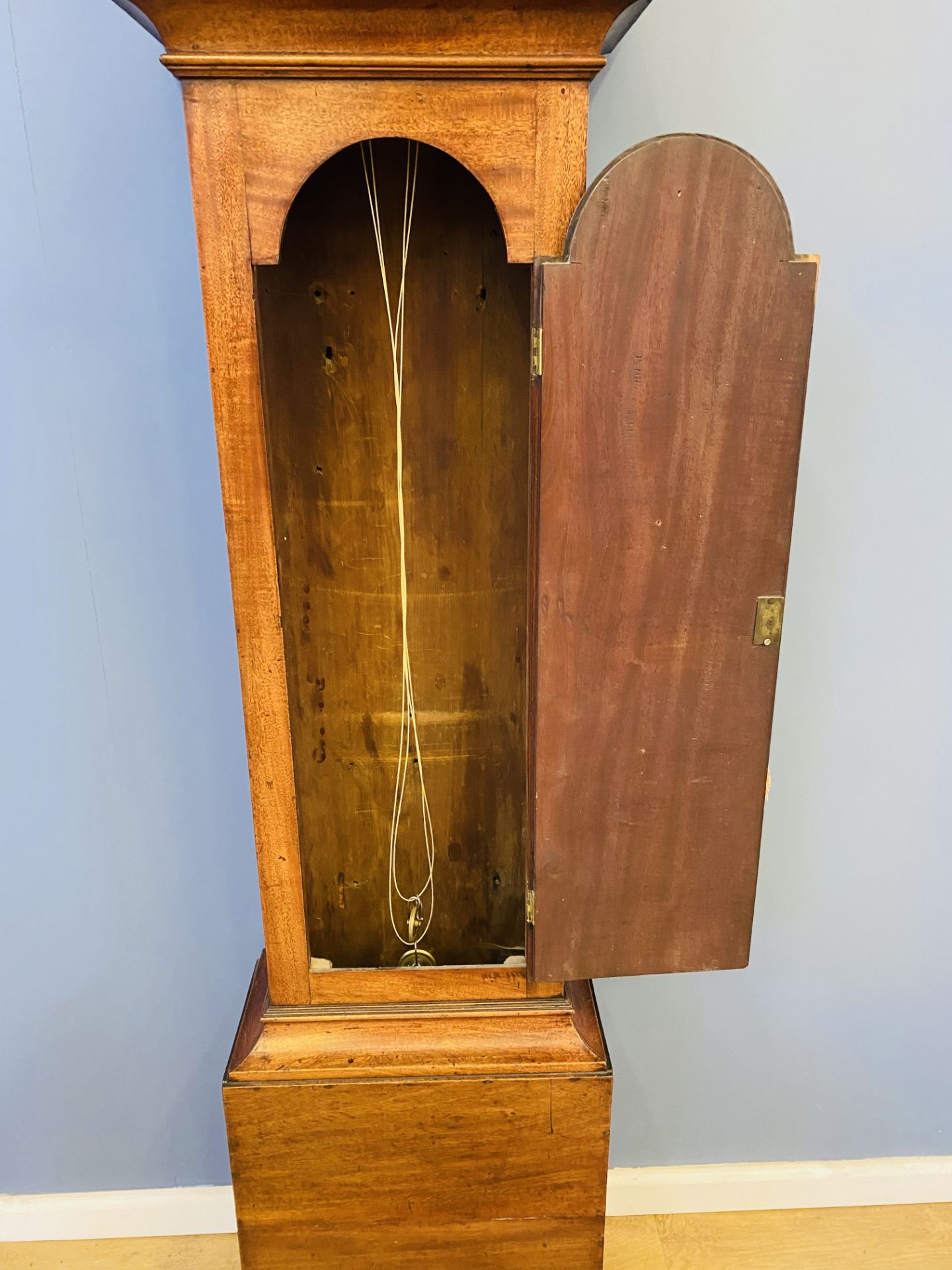 Victorian mahogany long case clock - Bild 5 aus 9