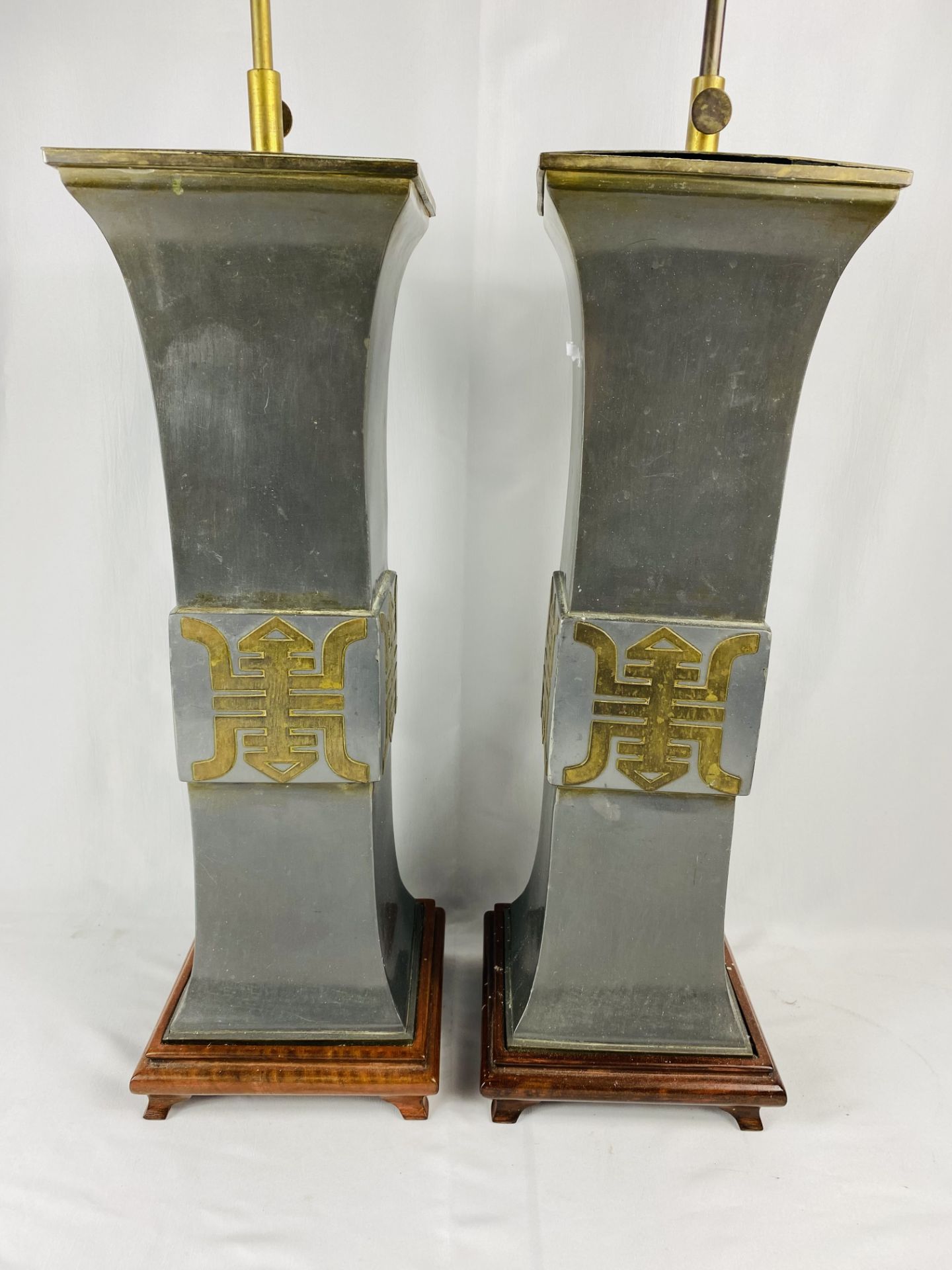 Pair of Oriental style table lamps - Bild 2 aus 3