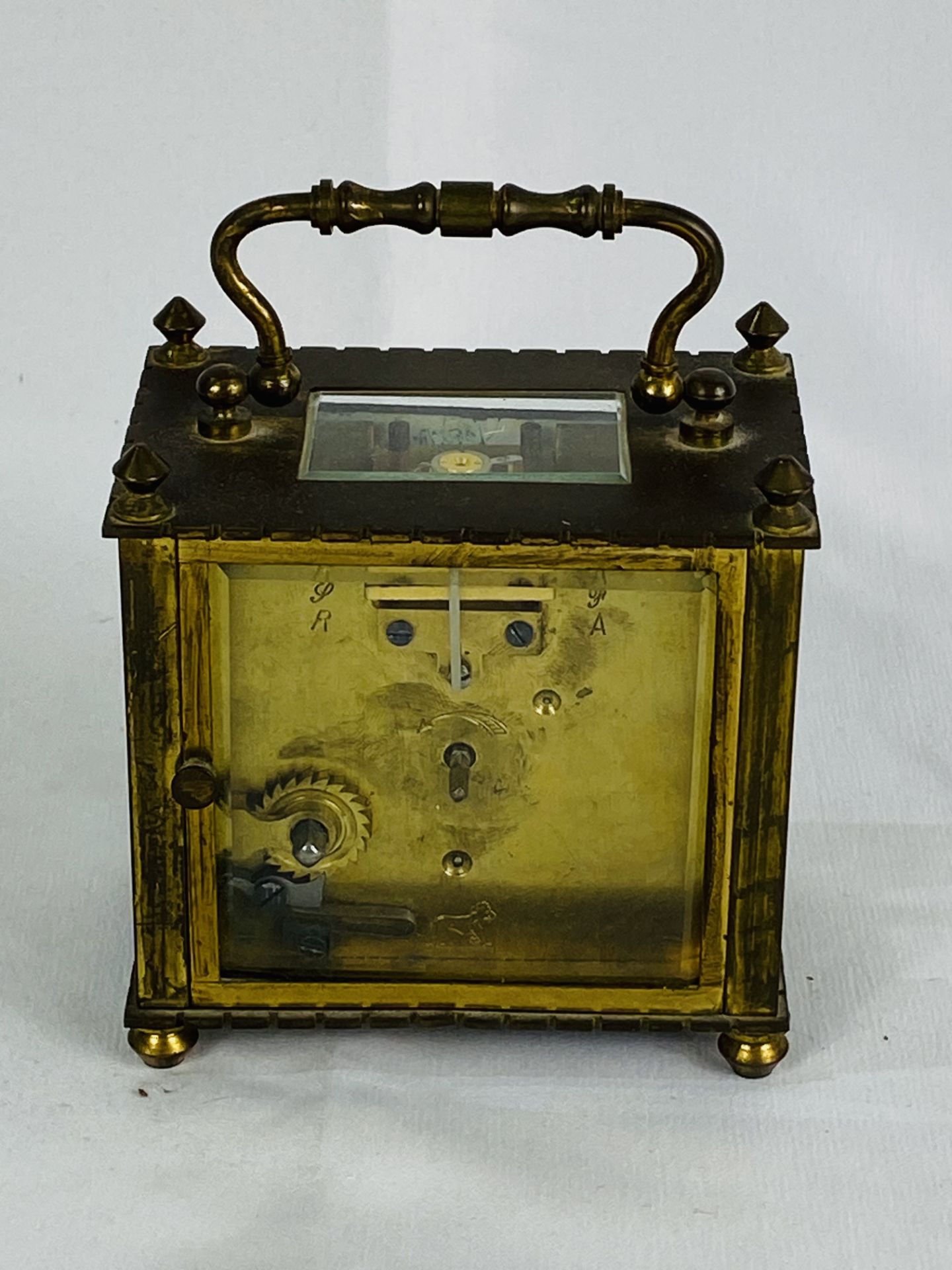 Brass cased carriage clock - Image 3 of 4