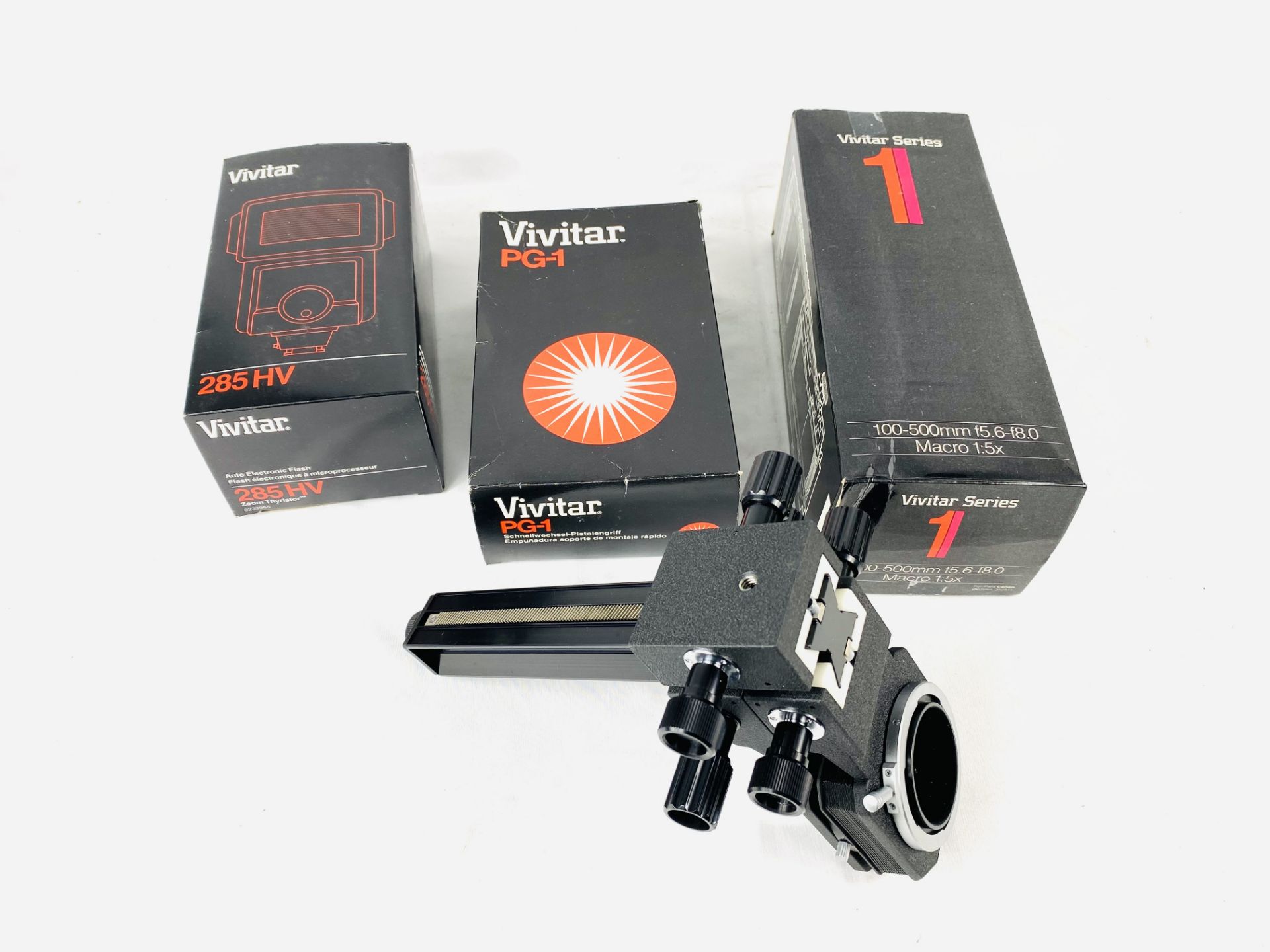 Vivitar macro lens and other camera accessories