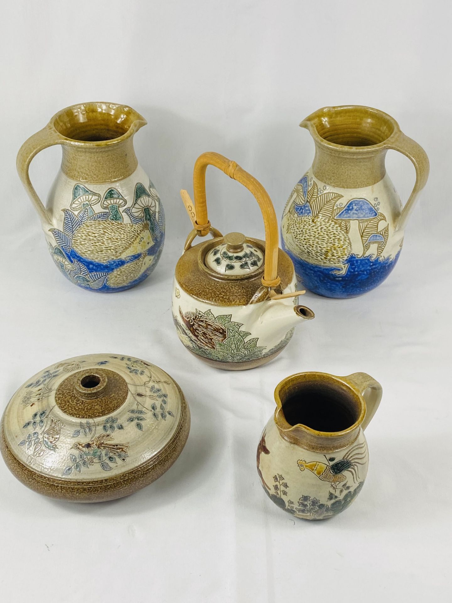 Five items of Michael Mosse LLanbrynmair studio pottery