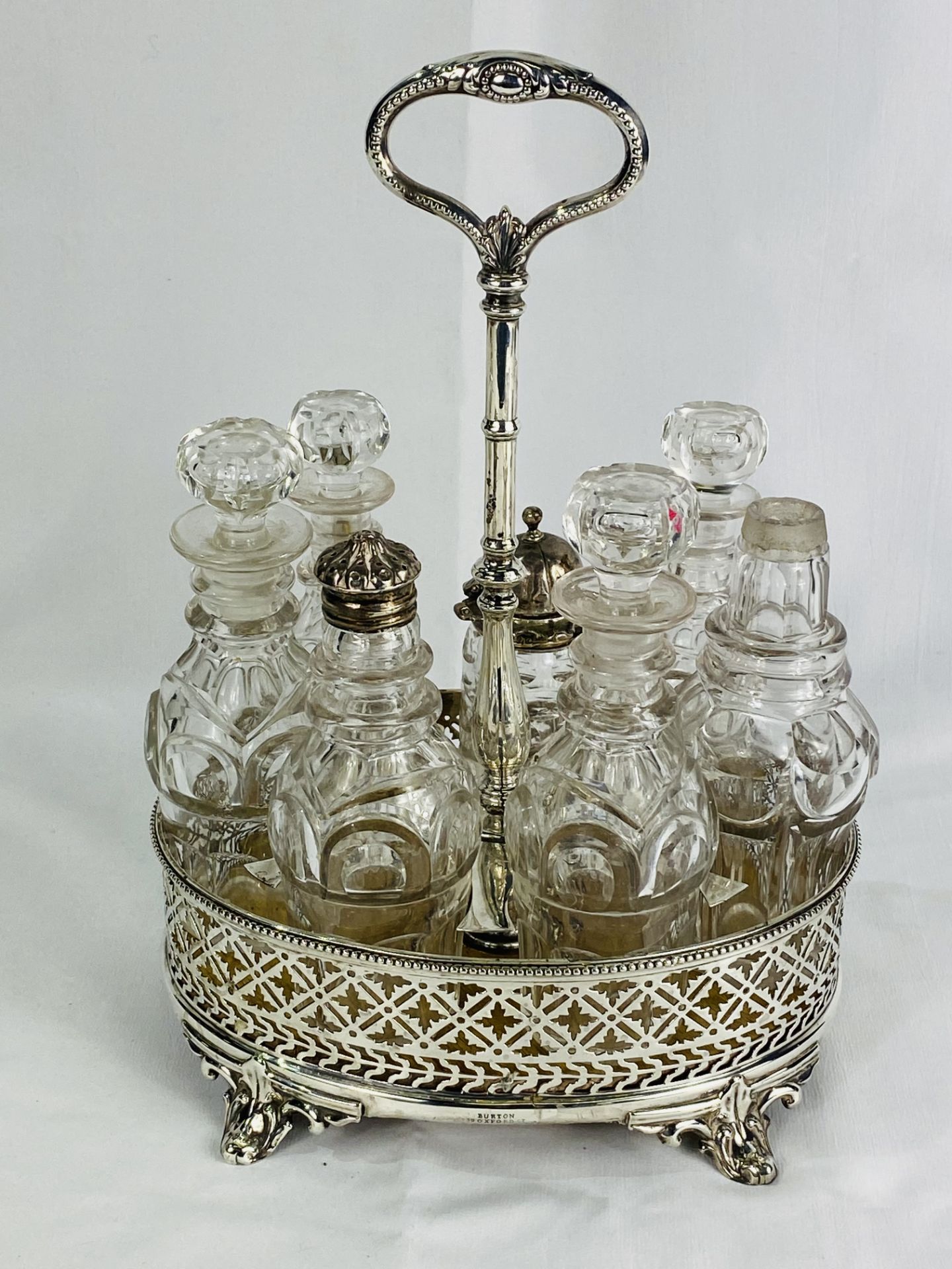 Silver condiment set - Image 2 of 4