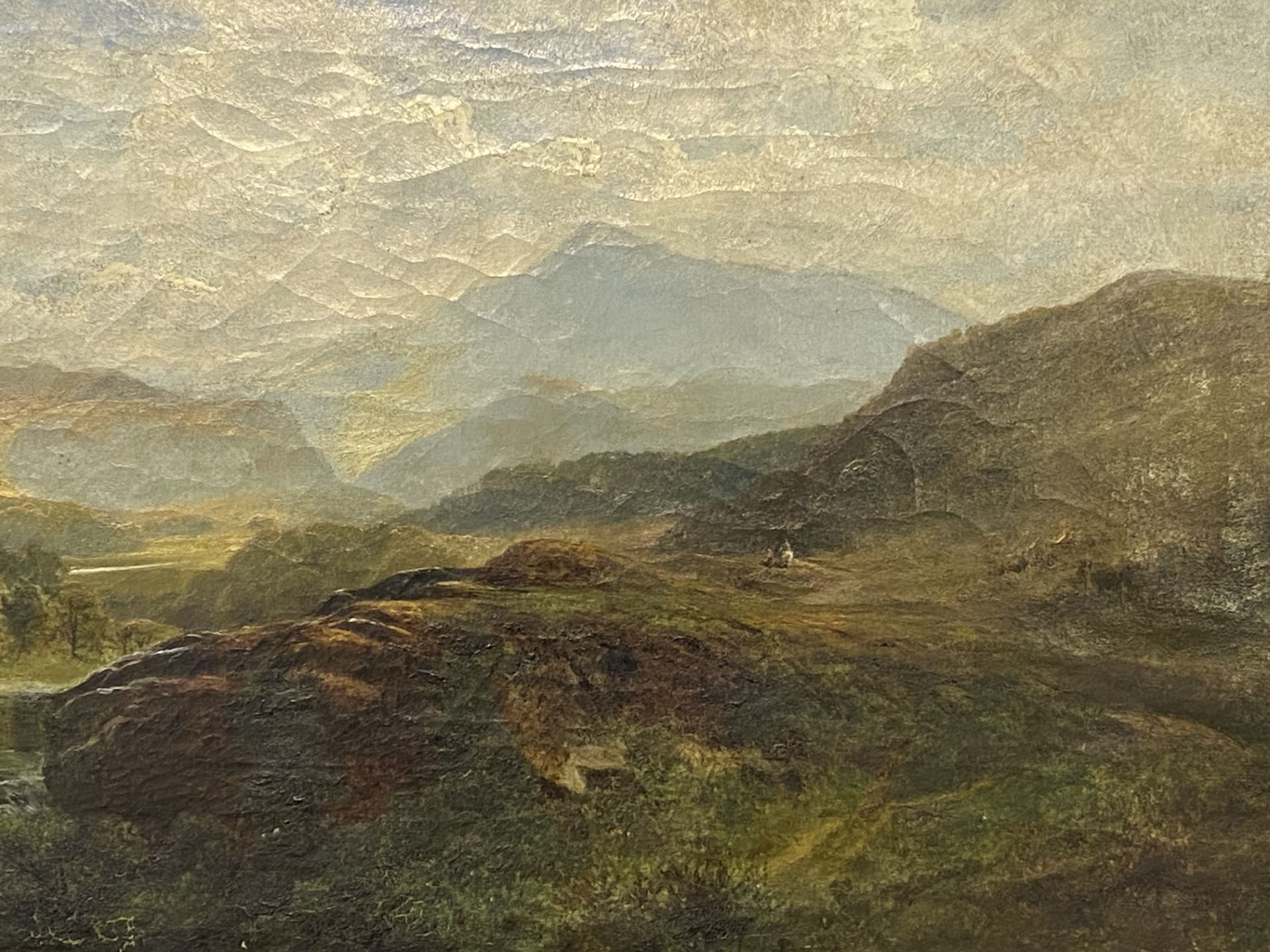 Framed and glazed oil on canvas of a landscape, - Image 4 of 4