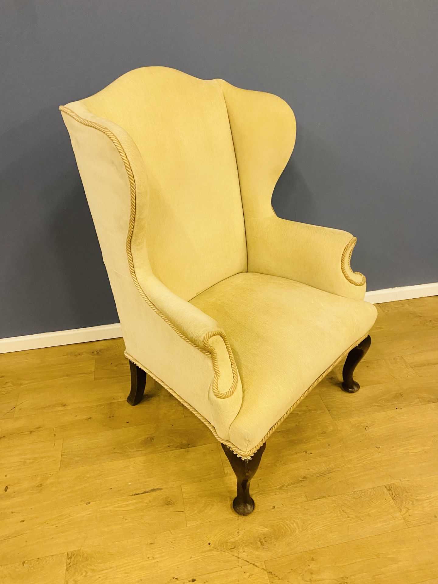 19th century upholstered armchair - Image 2 of 5