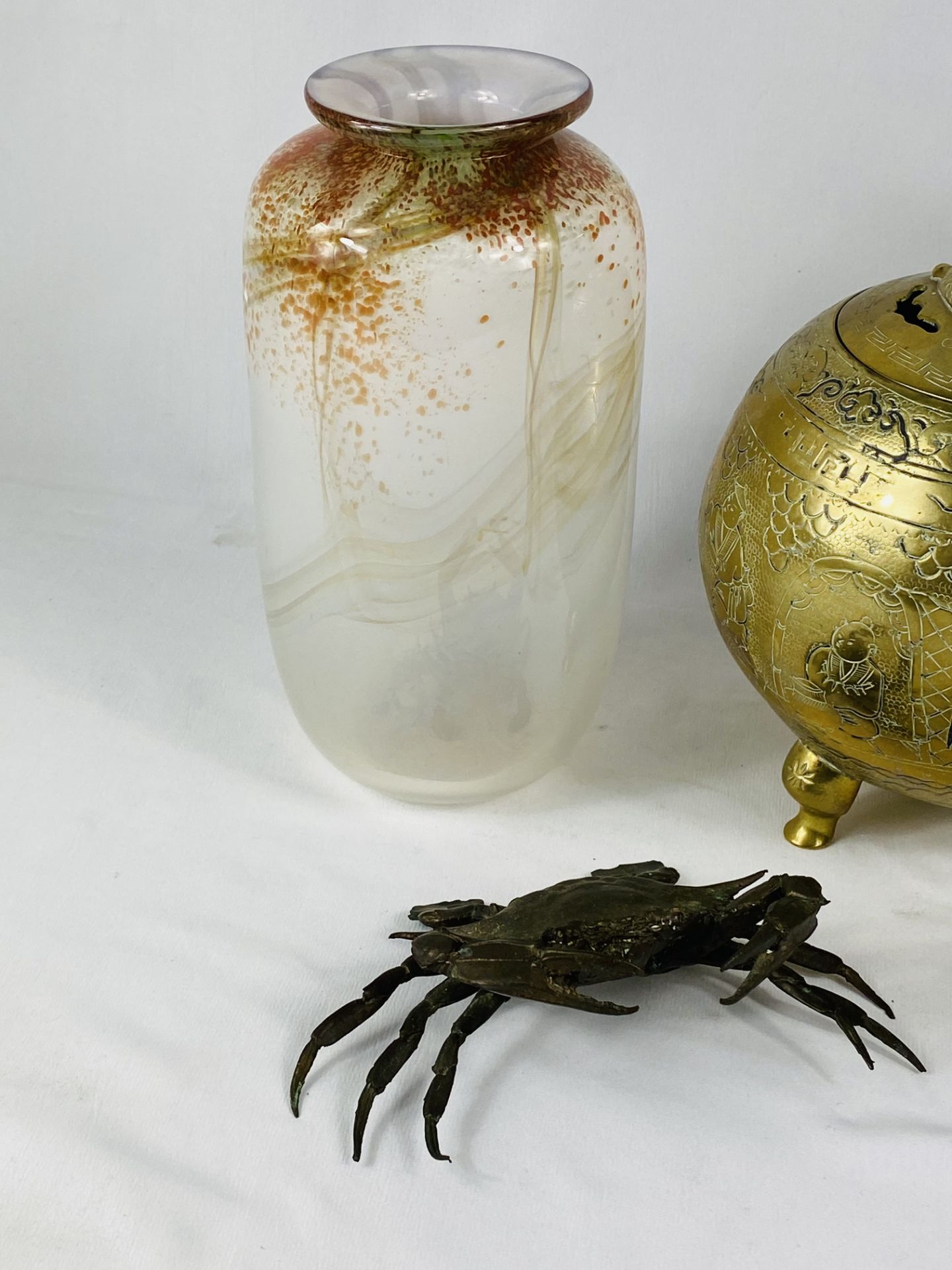 Brass crab and other items - Image 2 of 3