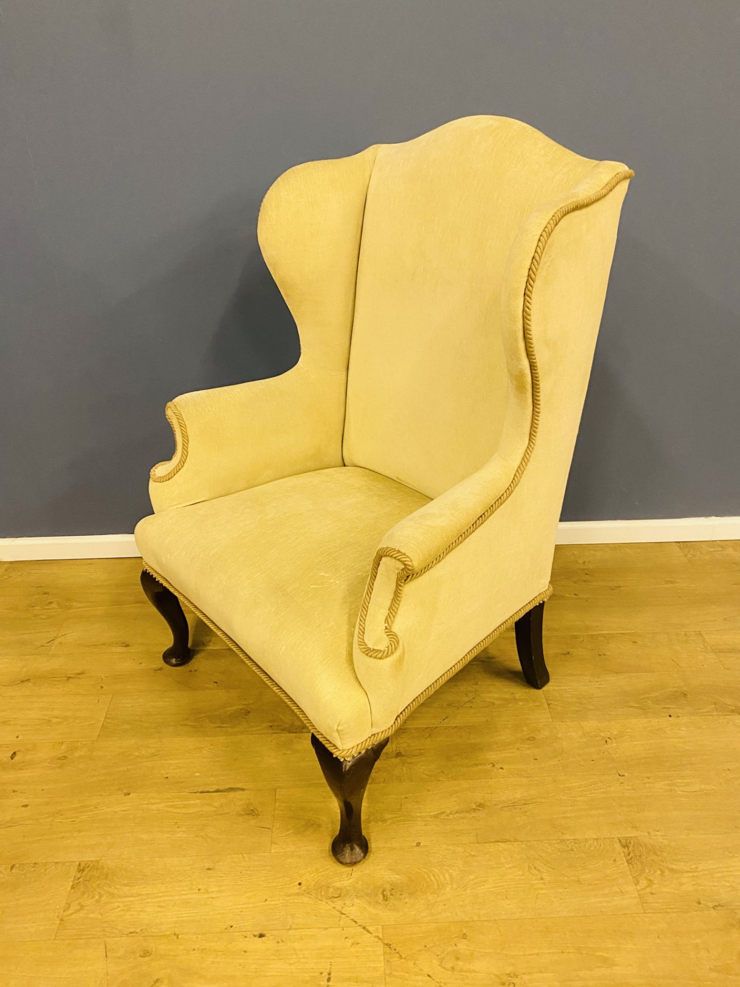 19th century upholstered armchair - Image 3 of 5