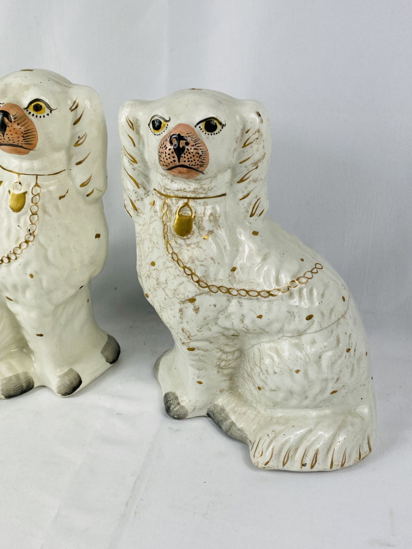 Pair of staffordshire dogs - Image 2 of 4