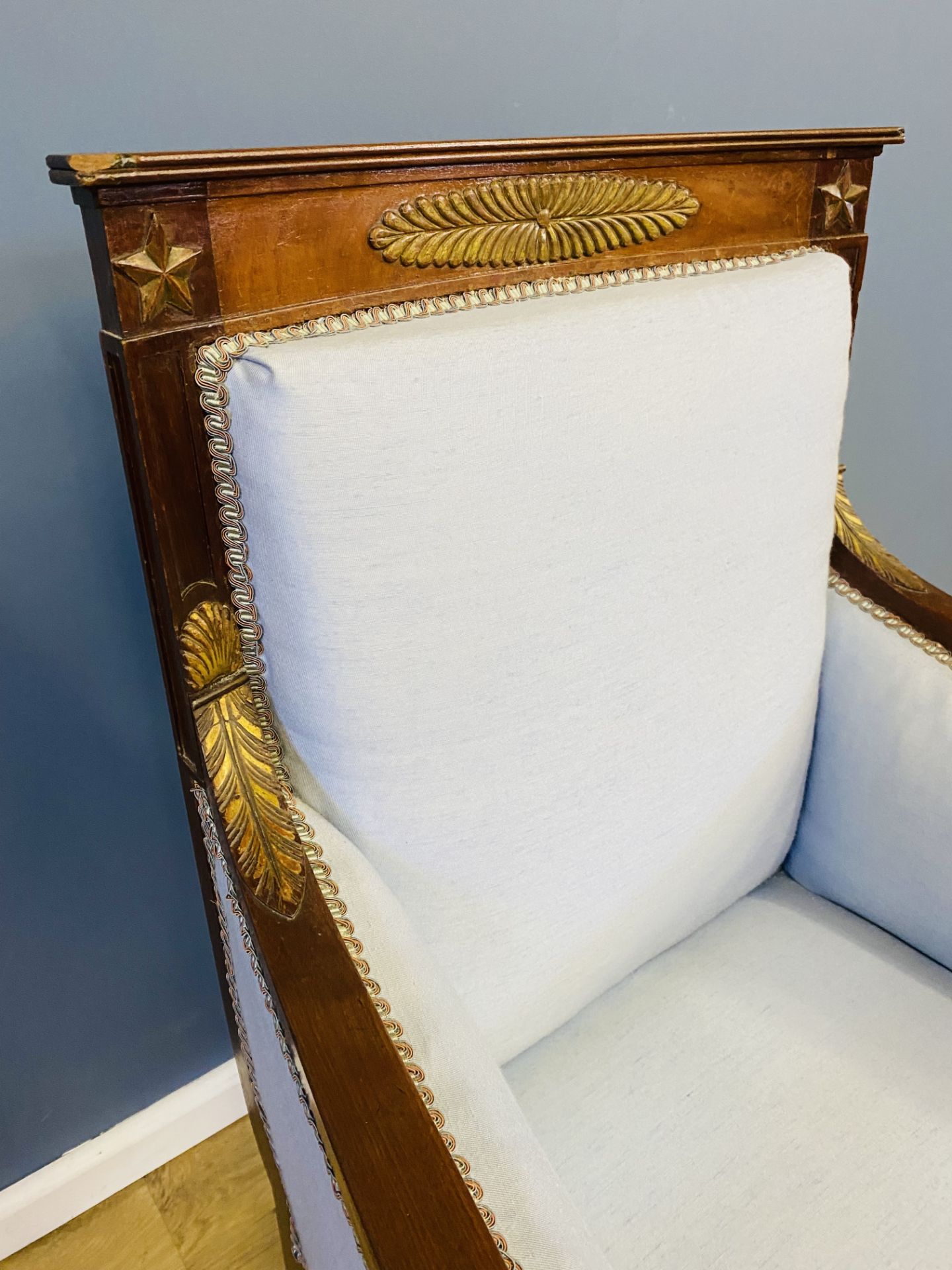 19th century French Empire style open armchair - Image 5 of 5
