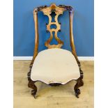 19th century rosewood bedroom chair