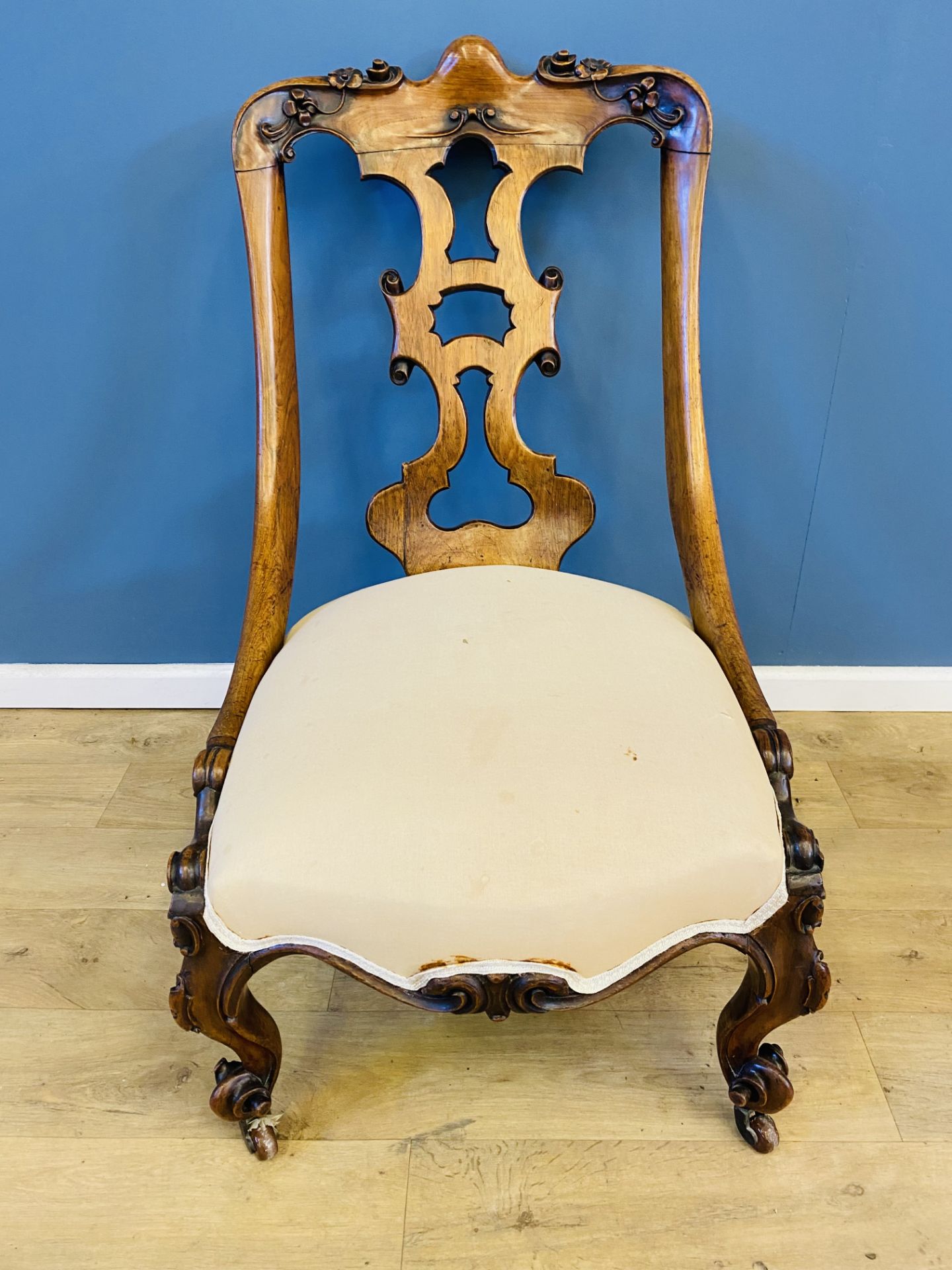 19th century rosewood bedroom chair
