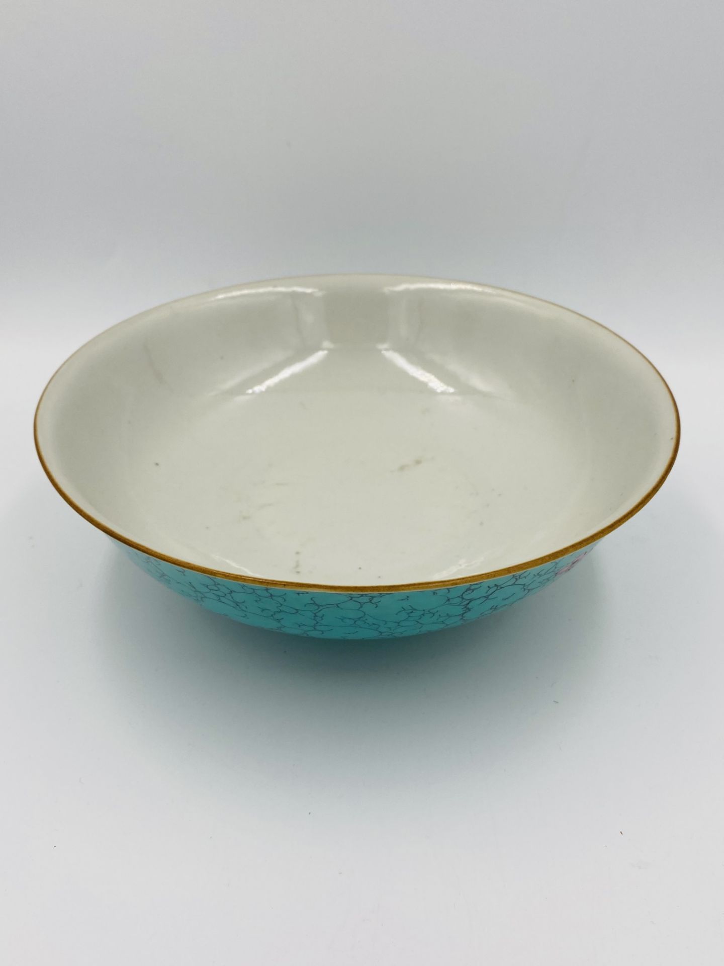 Chinese blue ground bowl - Image 2 of 4