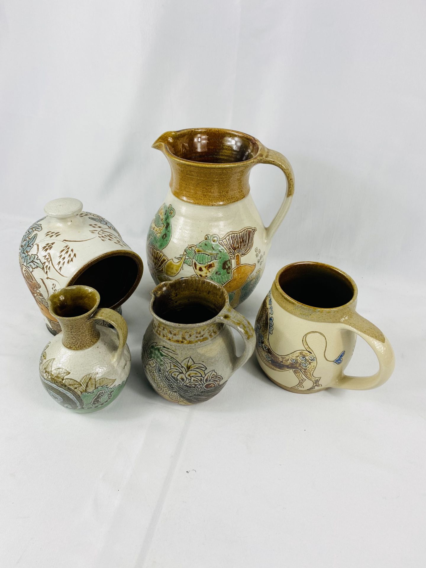 Five items of Michael Mosse LLanbrynmair studio pottery - Image 3 of 3