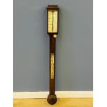 19th century rosewood stick barometer