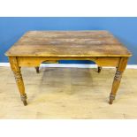 Victorian pine farmhouse table