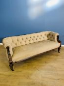 Victorian button back sofa