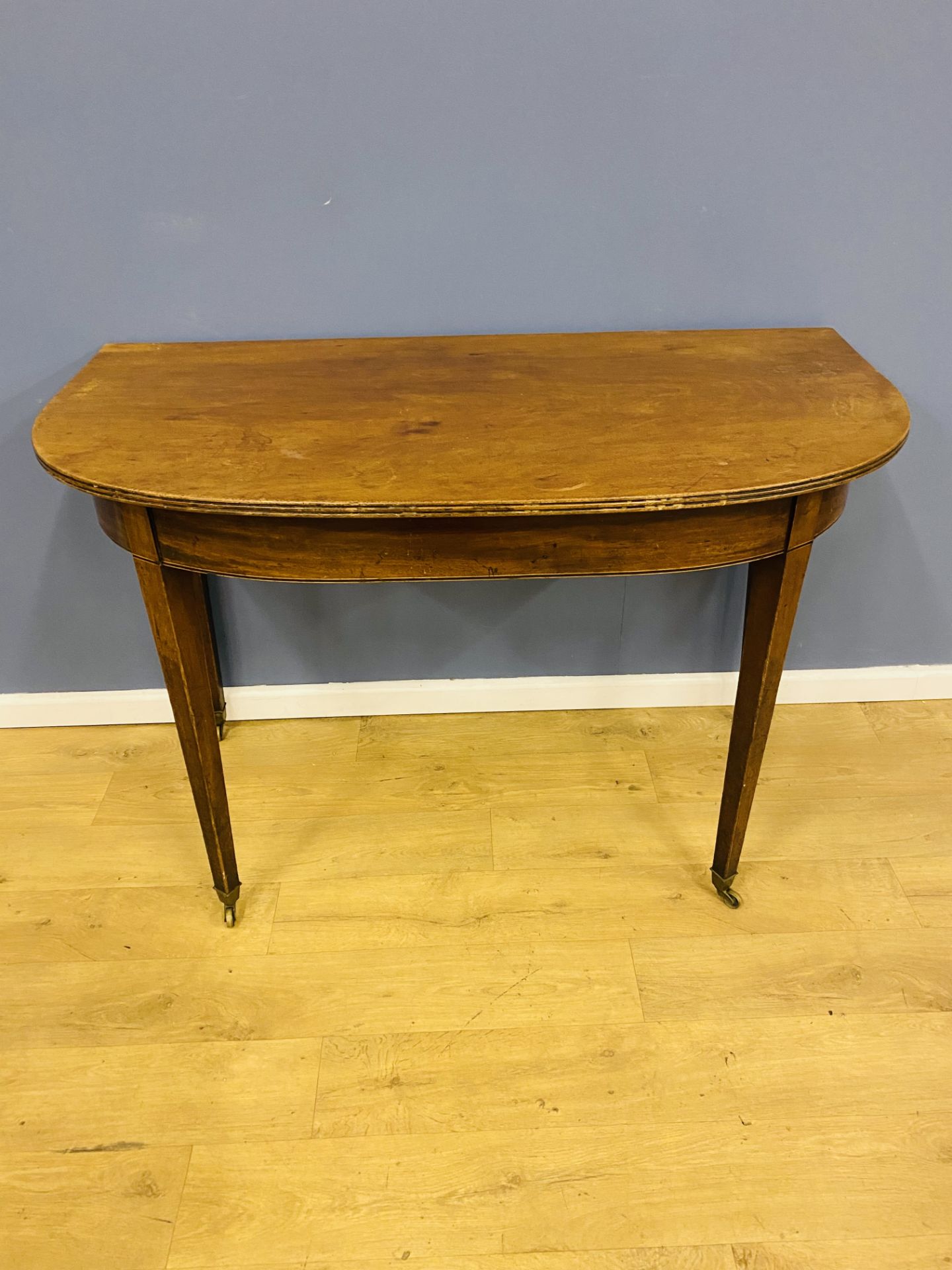 19th century D-end dining table - Image 2 of 8