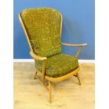 Ercol spindle back open armchair