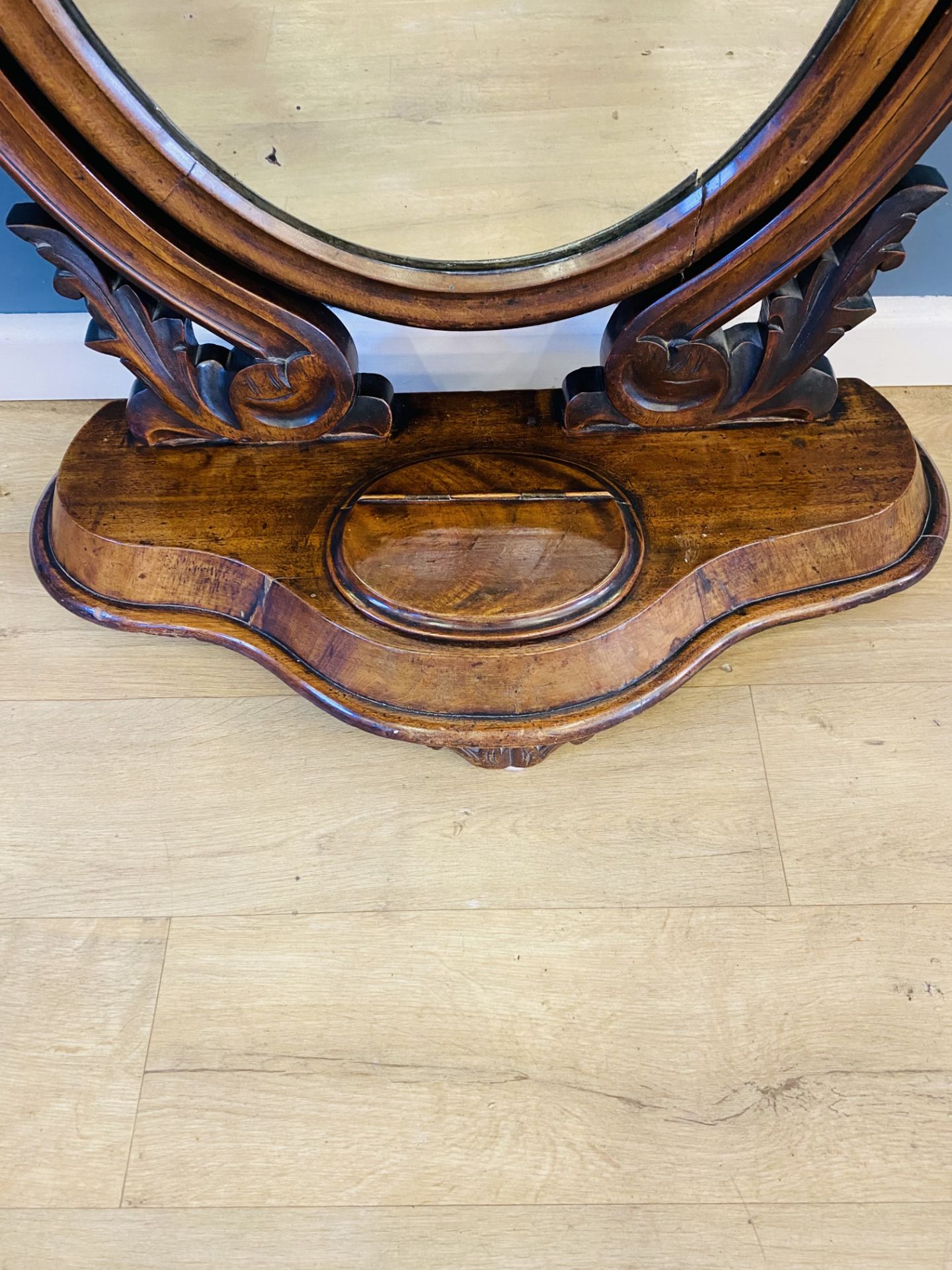 Victorian mahogany toilet mirror - Image 2 of 4