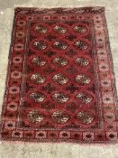 Red ground rug