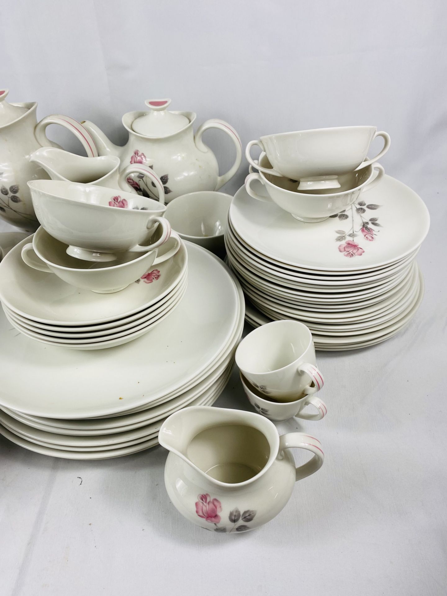 Royal Doulton Pillar Rose part dinner and coffee set - Image 2 of 4