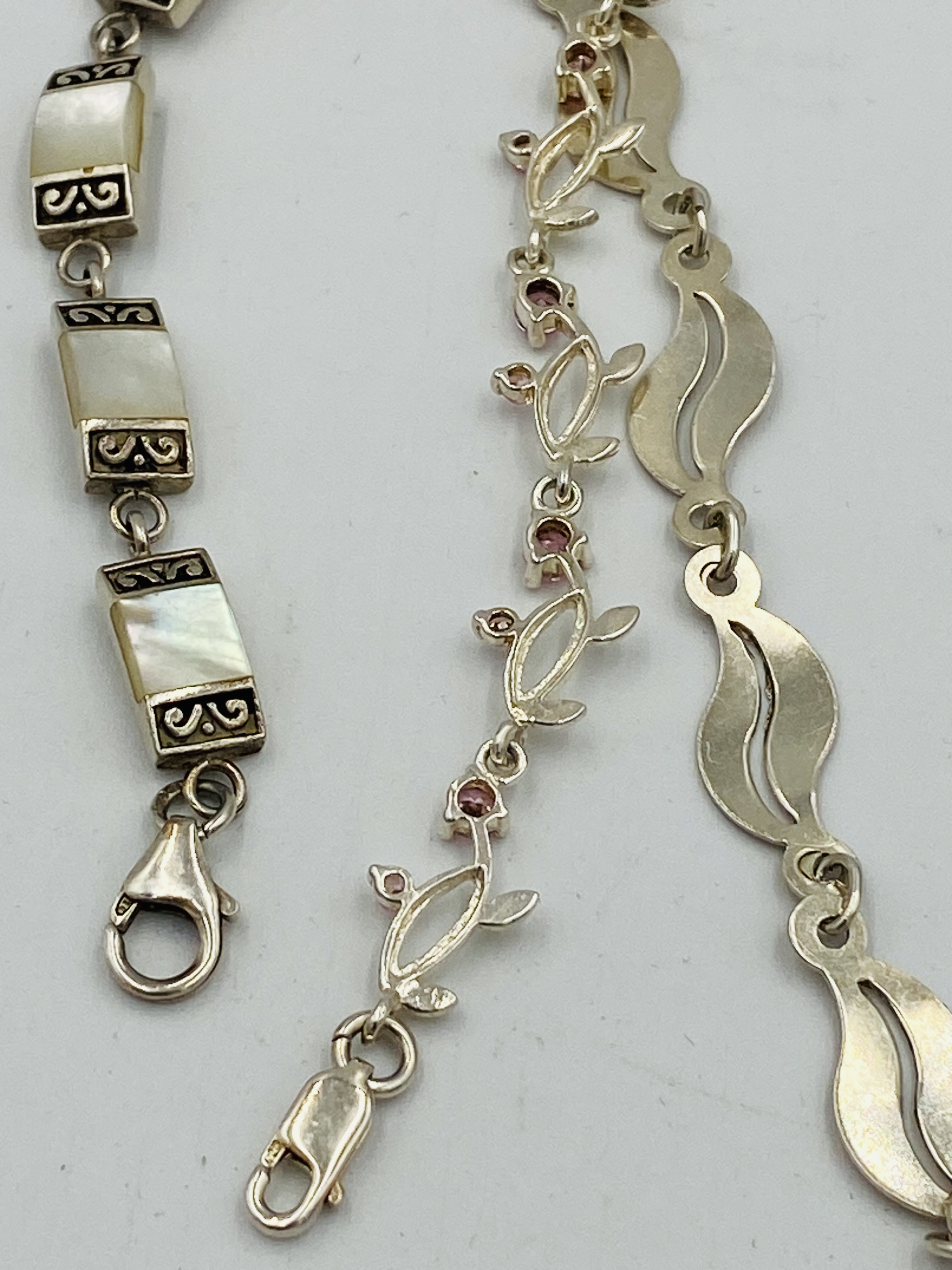 Three sterling silver bracelets - Image 3 of 3