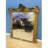 19th century carved giltwood mirror