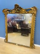 19th century carved giltwood mirror