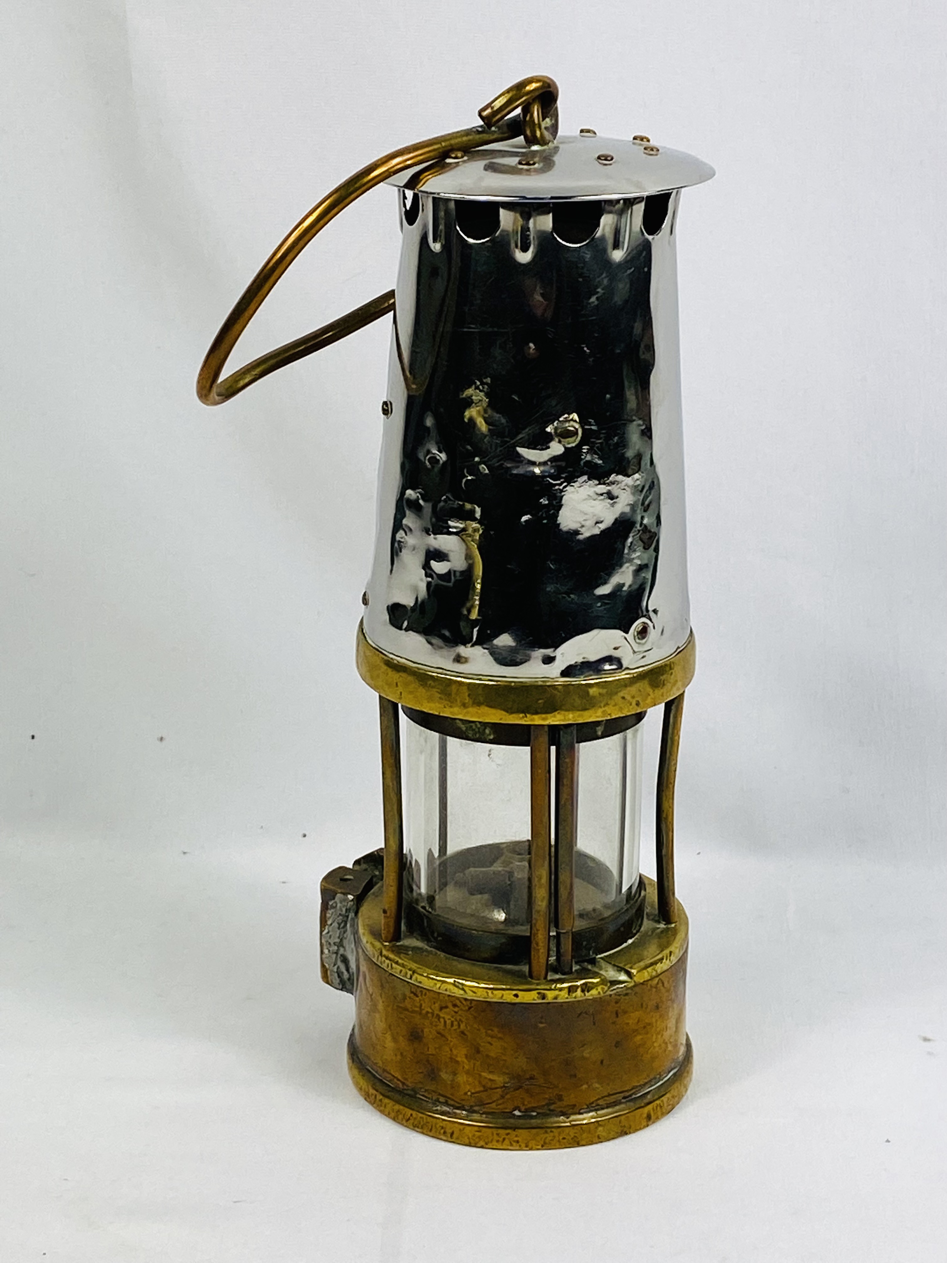 Brass and steel miners lamp - Image 4 of 4