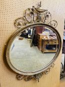 19th century oval mirror