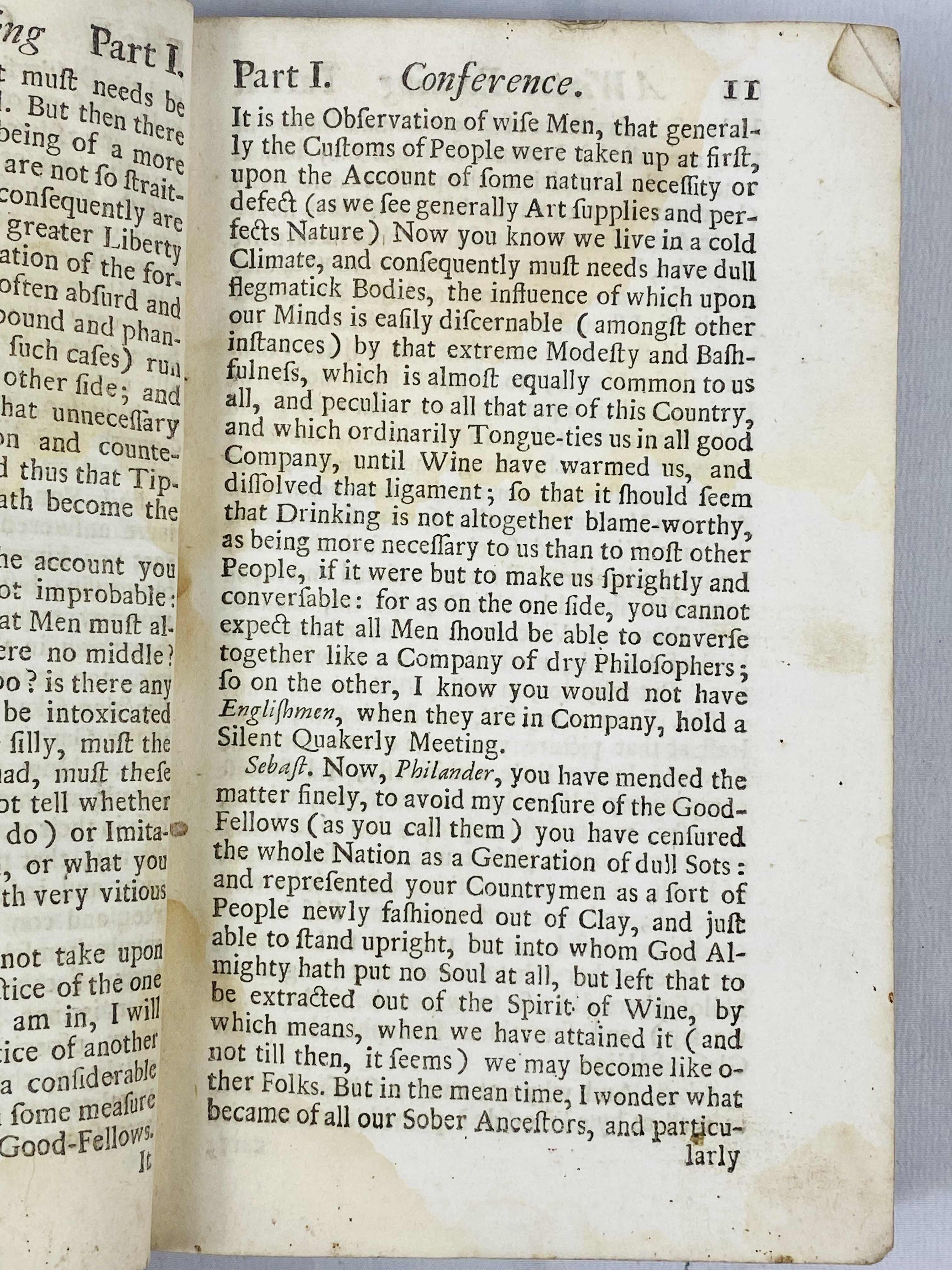 Winter Evening Conference Between Neighbours, by J. Goodman, ninth edition, leather bound, 1705. - Image 4 of 6