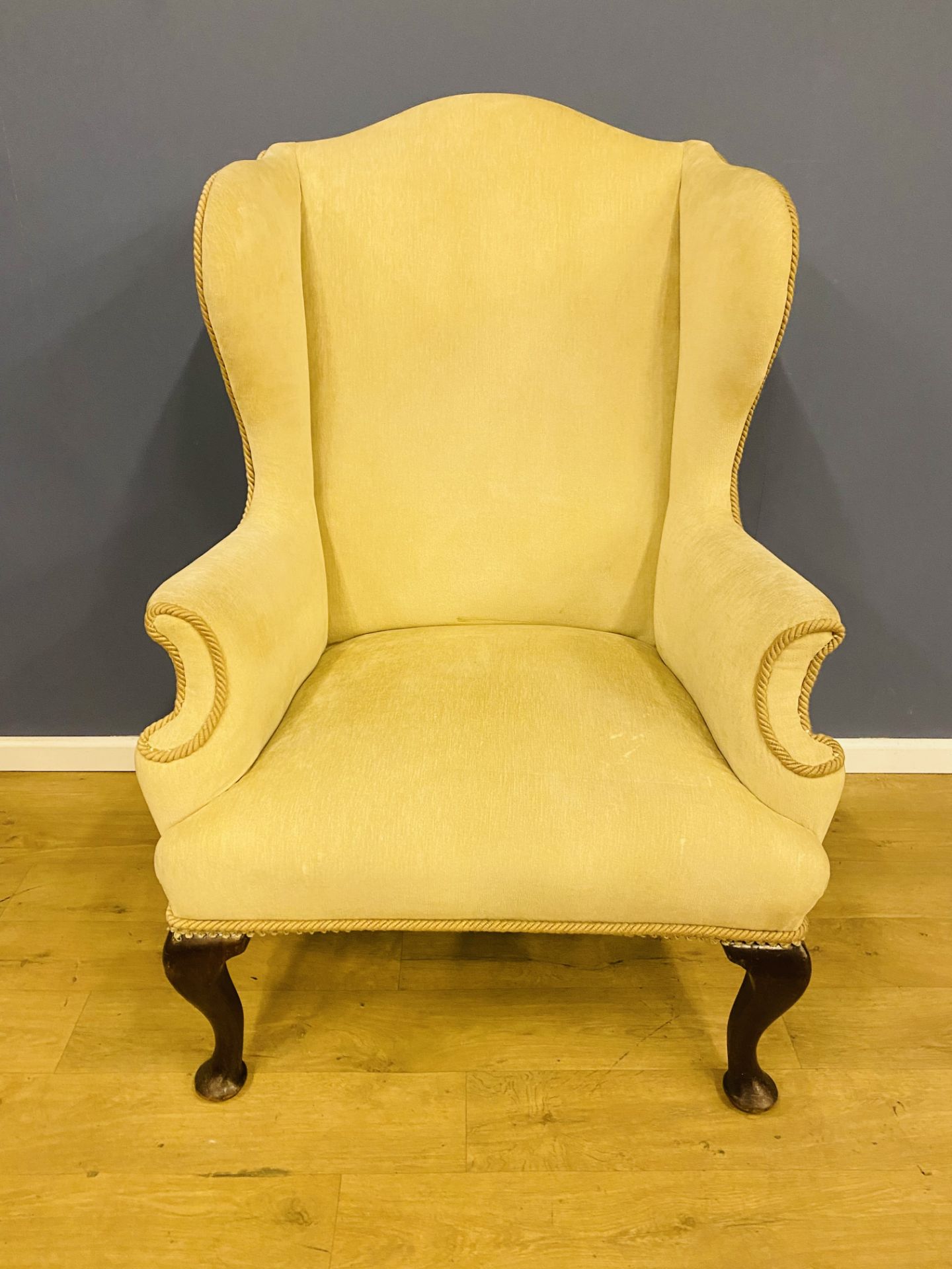 19th century upholstered armchair