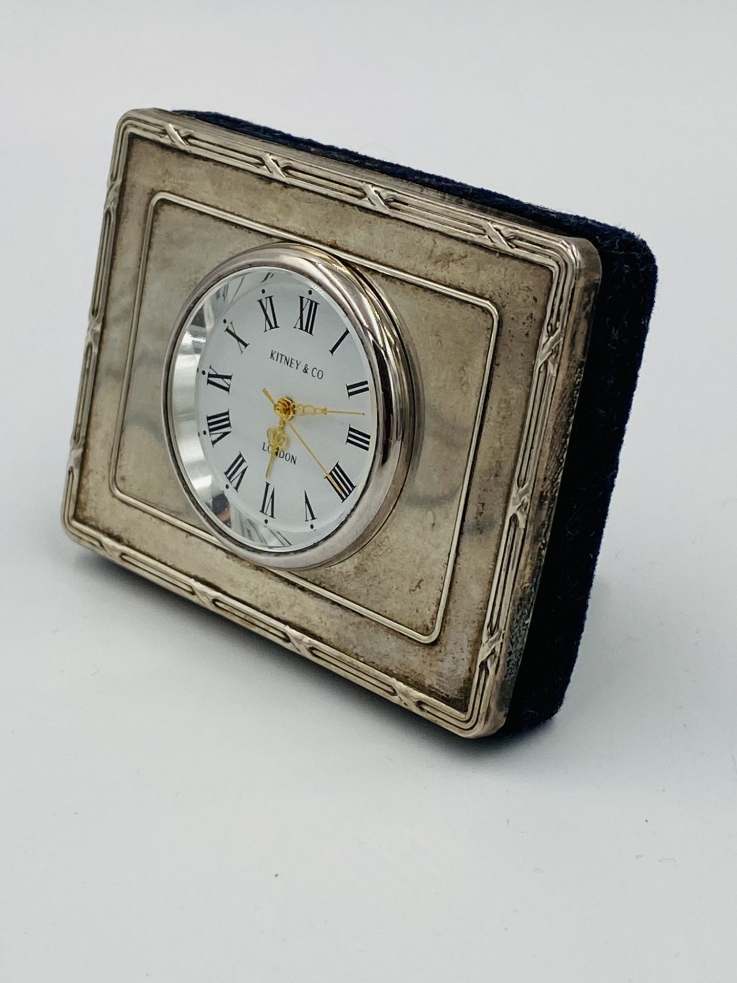 Kitney & Co clock with silver front - Bild 3 aus 3