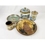 Five items of Michael Mosse LLanbrynmair studio pottery