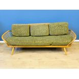 Ercol style beech studio sofa