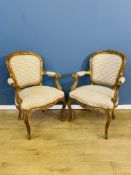 Pair of Continental armchairs