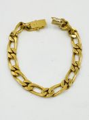 18ct gold curb link bracelet