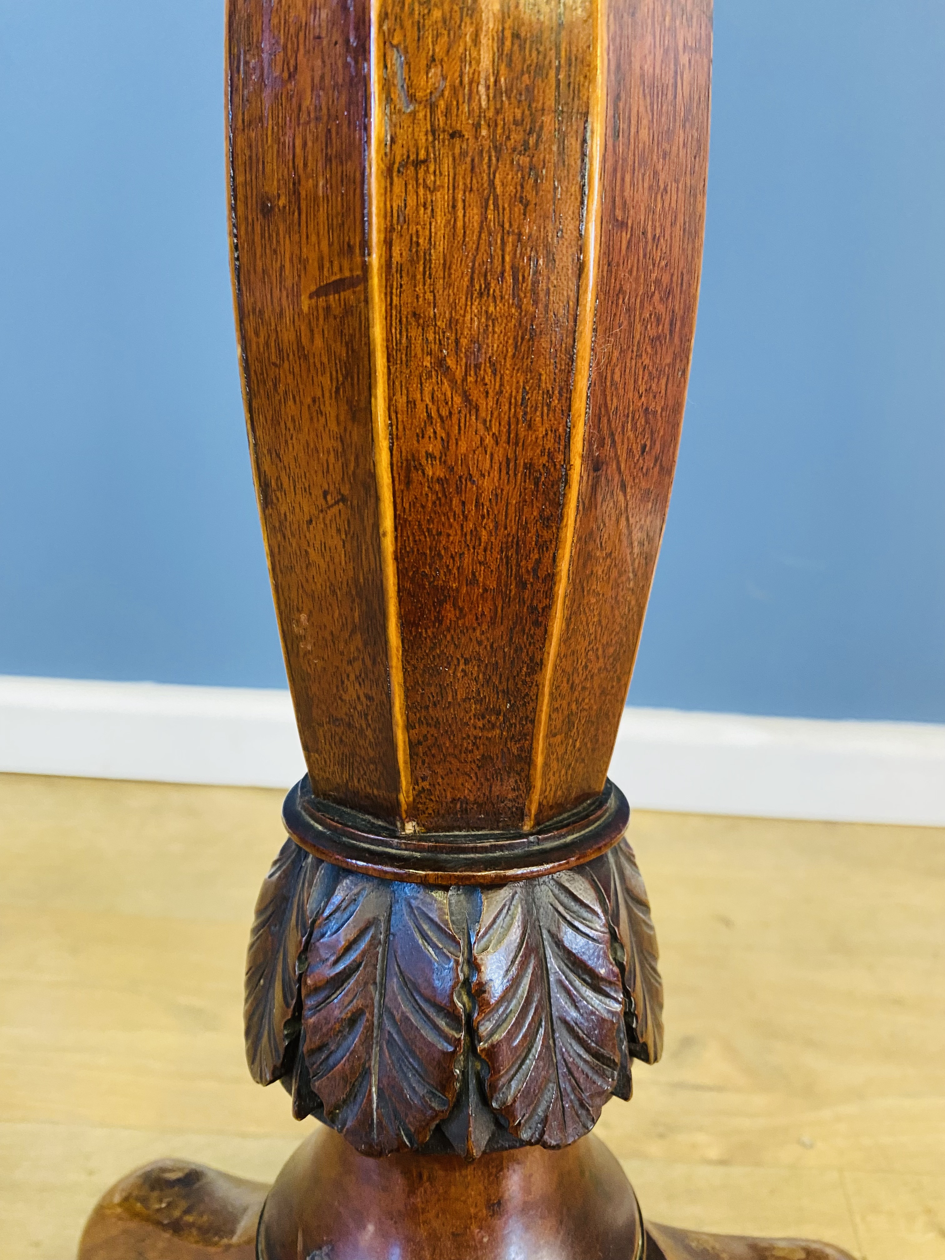 19th century mahogany torchere - Image 3 of 4