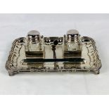 Silver plate ink stand
