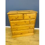 Pine chest of drawers