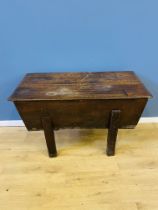 19th century French oak dough bin