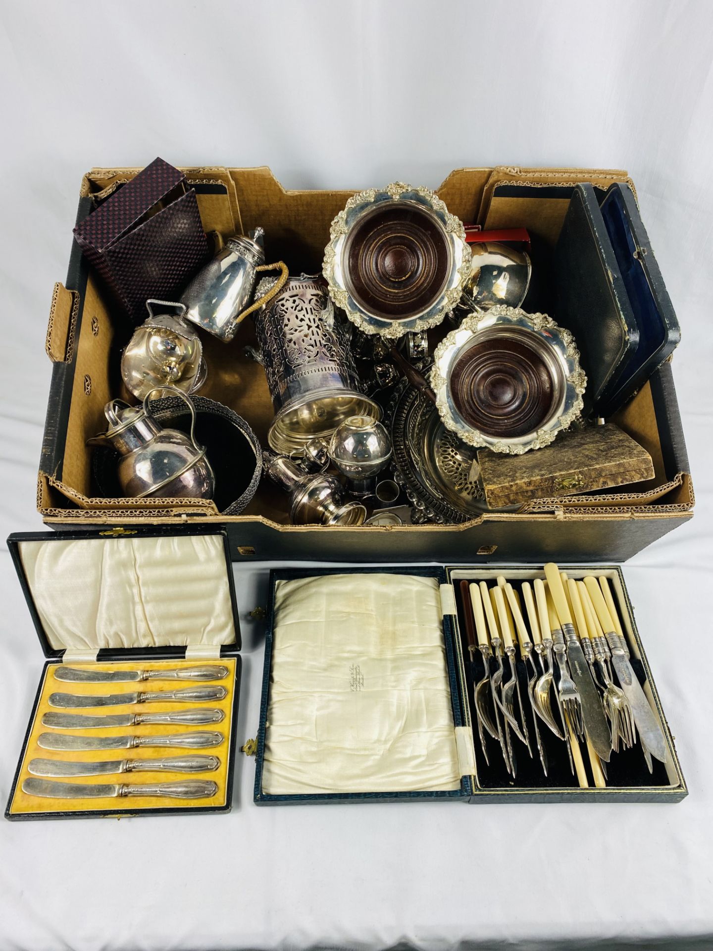 Quantity of silver plate - Image 2 of 6