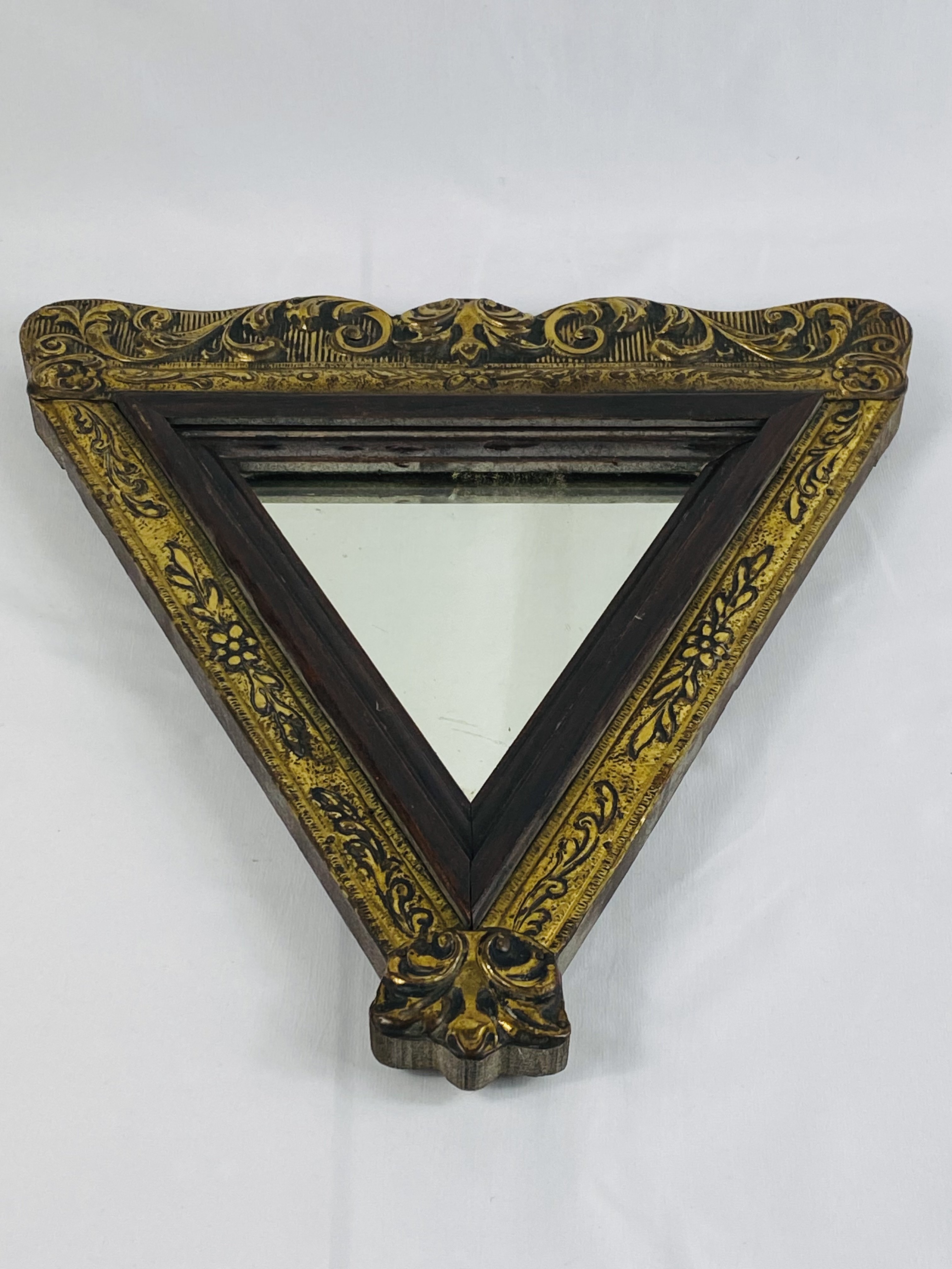 Triangular wall mirror - Image 7 of 7