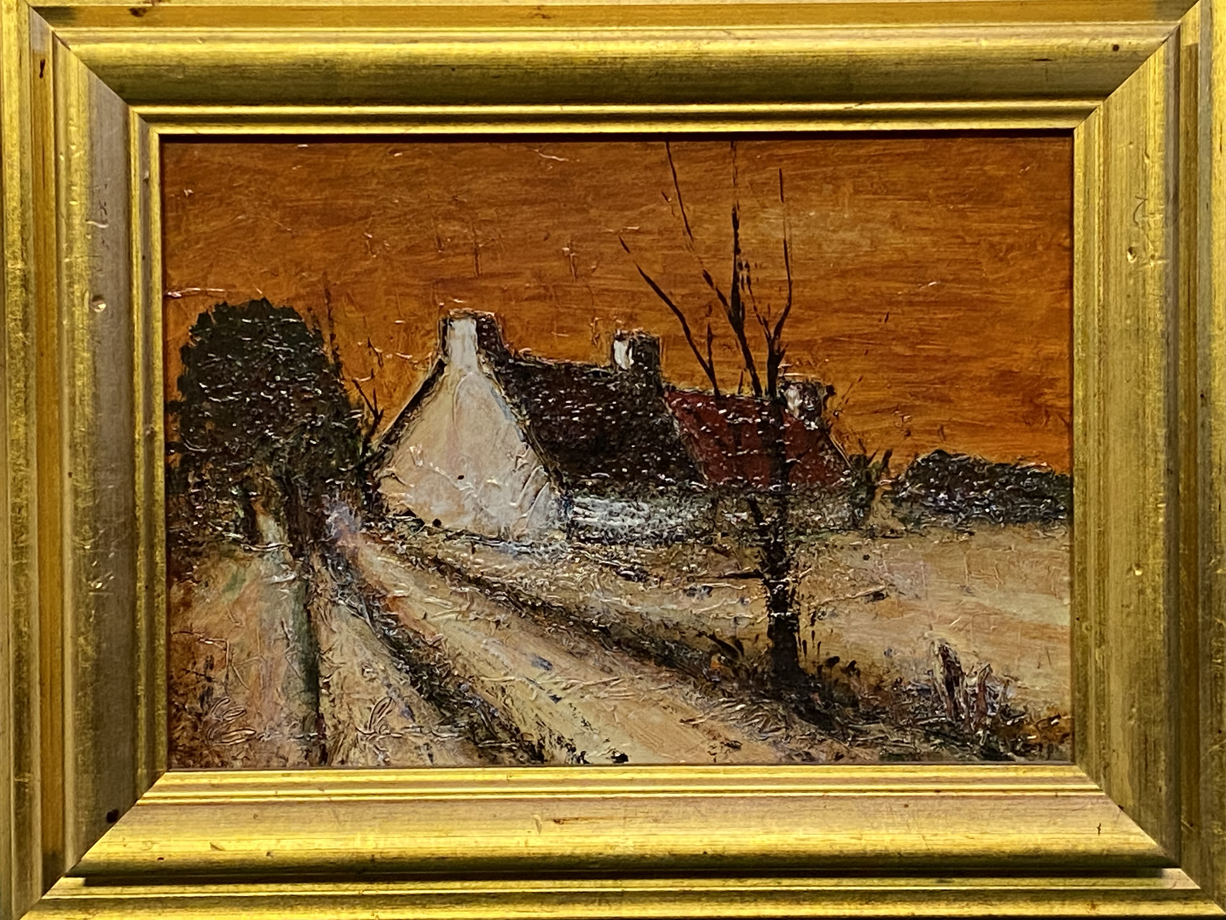 Framed oil on canvas signed Emile Gerard - Image 2 of 2