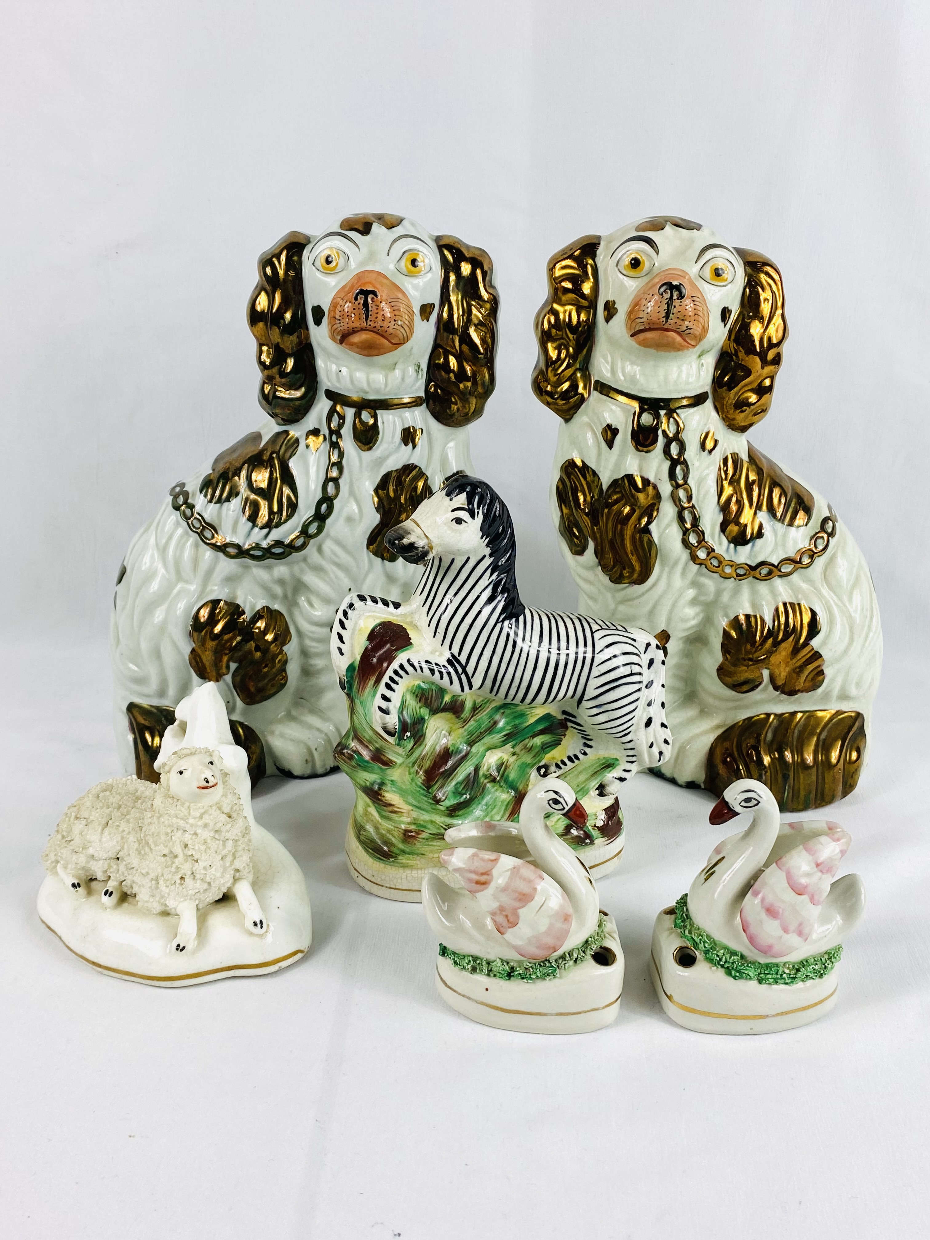 A collection of 19th century Staffordshire